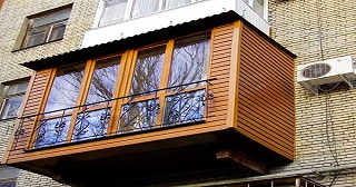 Внешняя отделка балкона Саянск цена от 1032 руб. м/2.